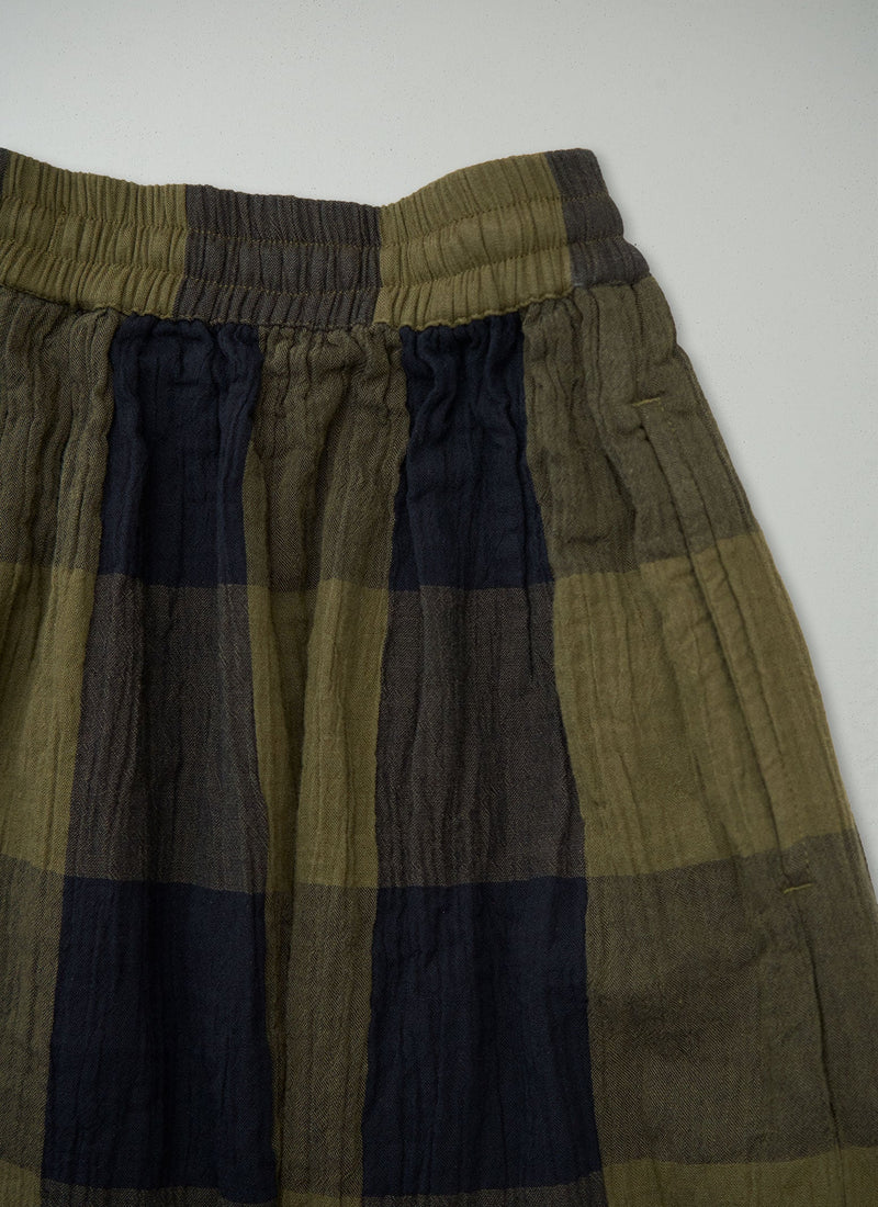 Reworn Crinkle Cotton Skirt Size S (2106) | Multi