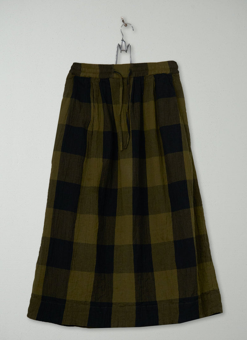 Reworn Crinkle Cotton Skirt Size S (2106) | Multi