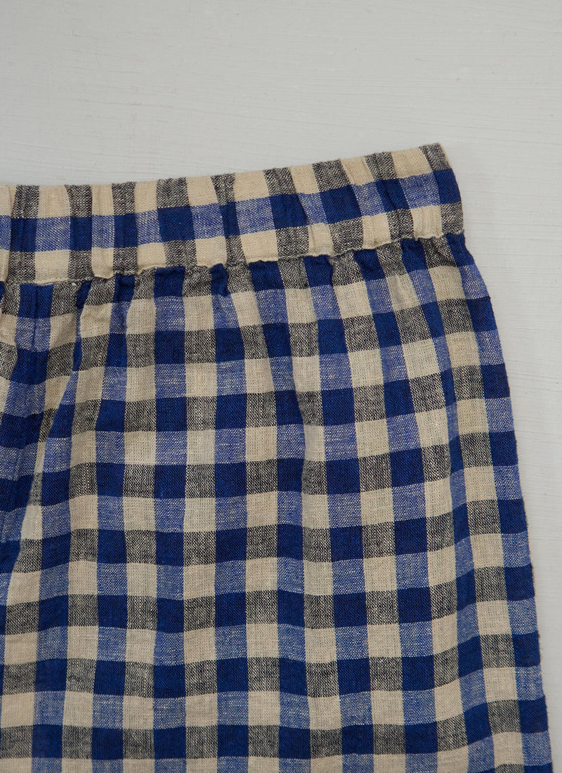 Reworn Cotton Linen Trousers Size XL (1078) | Multi