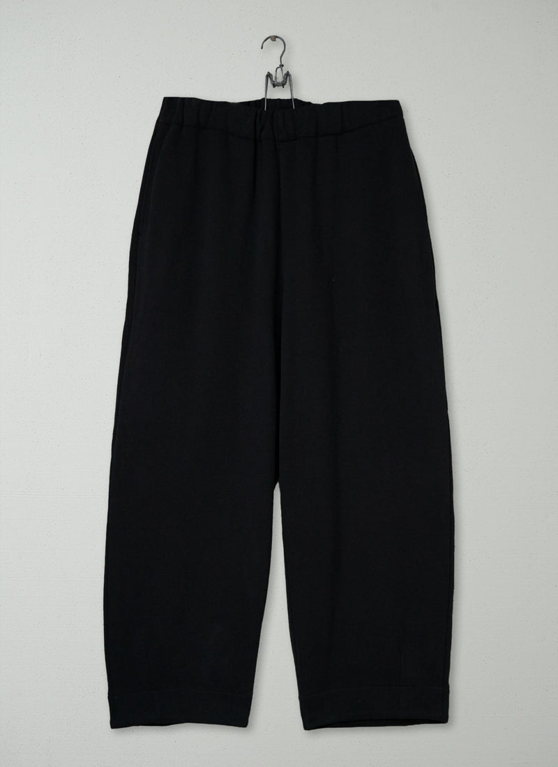 Reworn Loopback Jersey Trousers Size L (1555) | Black Pepper