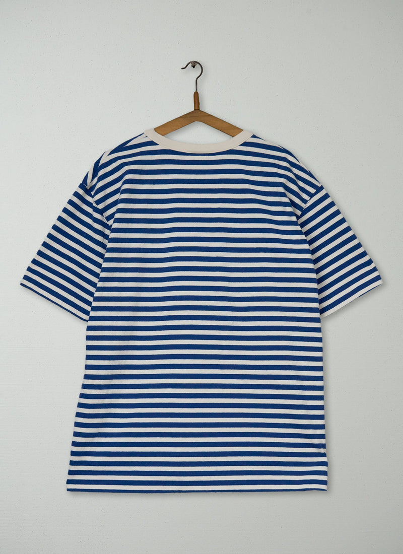 Reworn Mens Bold Stripe Cotton Tee Size XS (024) | Multi