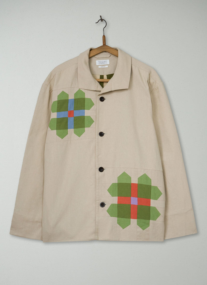 Reworn Mens Patchwork Cotton Jacket Size M (041) | Multi