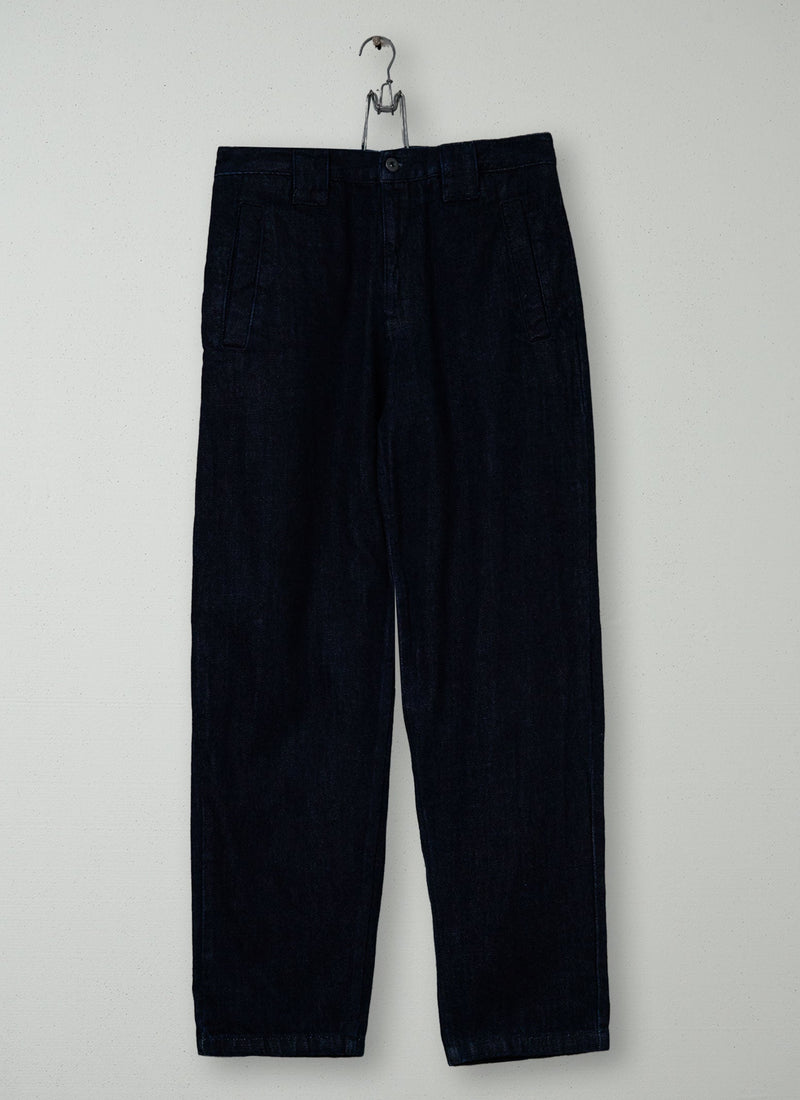 Reworn Japanese Cotton Denim Trousers Size 32 (107) | Indigo