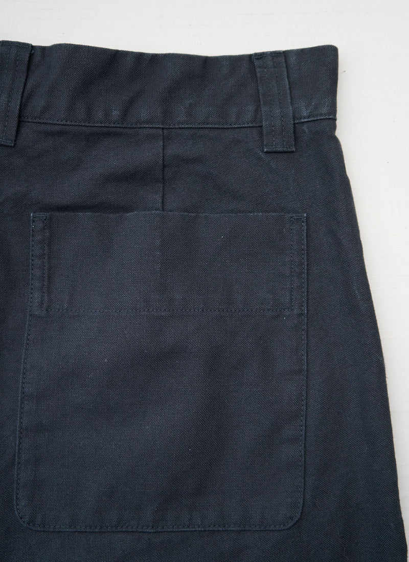 Reworn Mens Cotton Canvas Trousers Size 32 (094) | Slate