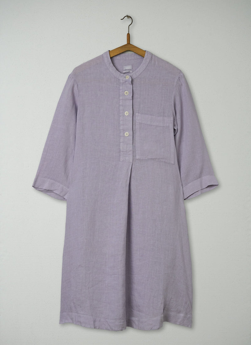 Reworn Half Placket Night Shirt Size L (230) | Blue Stone