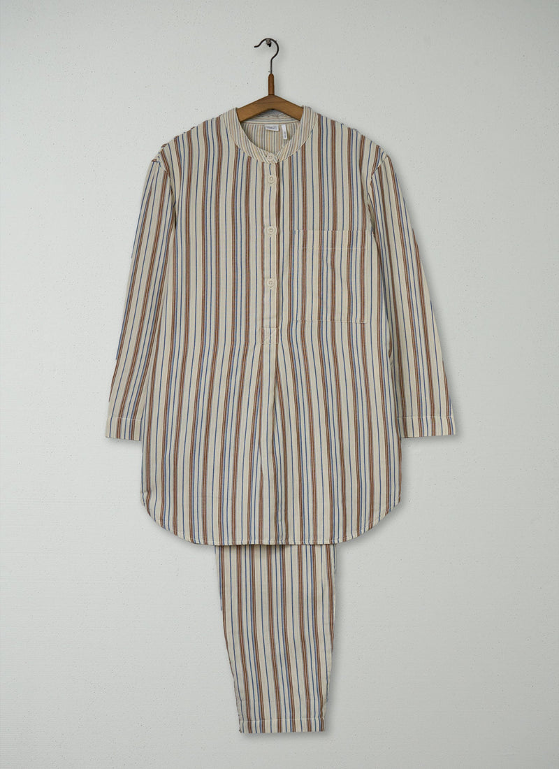 Reworn Stripe Cotton Pyjamas Size XS (253) | Multi