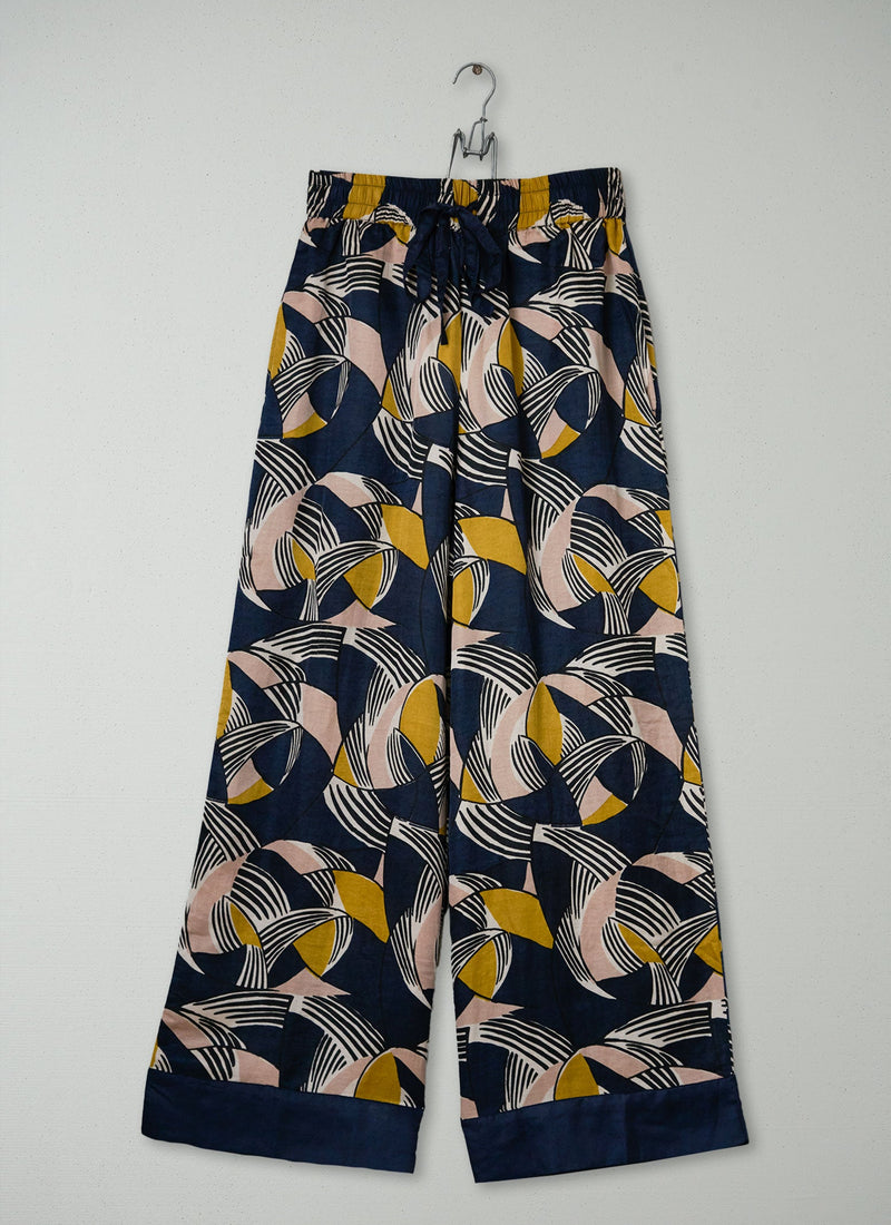 Reworn Silk PJ Trousers Size S (1500) | Multi
