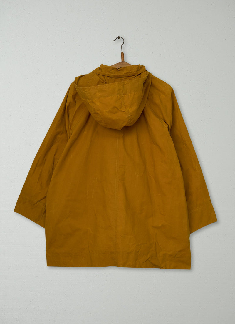 Reworn Waxed Cotton Anorak Size XXSXS (173) | Cumin