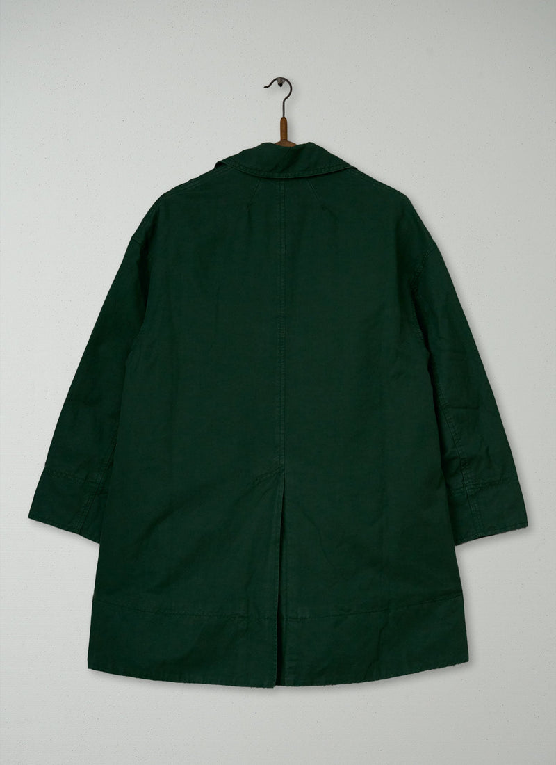 Reworn Cotton Linen Canvas Coat Size XXSXS (155) | Juniper