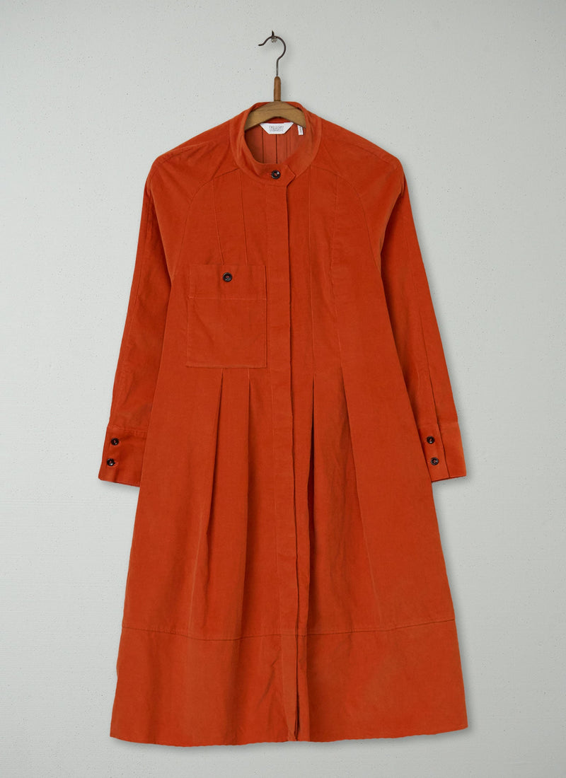 Reworn Needlecord Dress Size 6 (2264) | Nasturtium