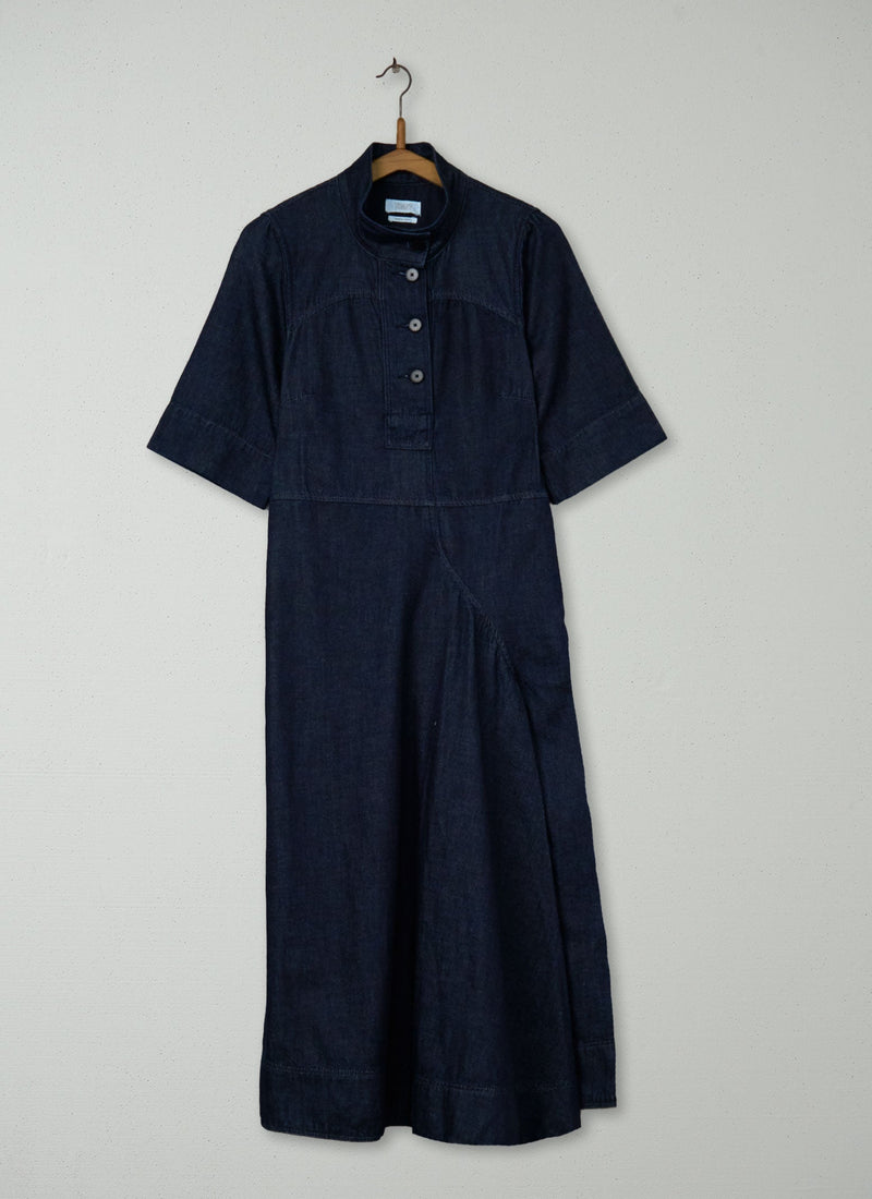 Reworn Denim Utility Dress Size 10 (2192) | Indigo