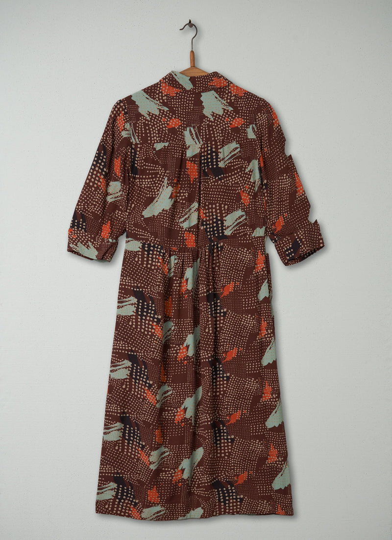 Reworn Crepe Dress Size 4 (1486) | Multi