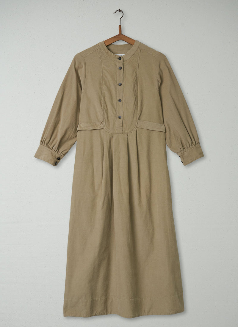 Reworn Bib Front Needlecord Dress Size 6 (1381) | Pebble