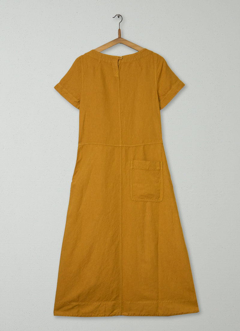 Reworn Cotton Linen Dress Size 10 (1987) | Dhal