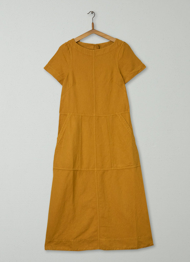 Reworn Cotton Linen Dress Size 10 (1987) | Dhal