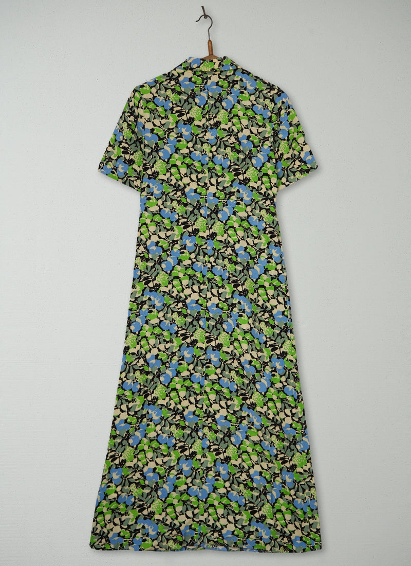 Reworn Hedgerow Print Crepe Dress Size 6 (2058) | Multi