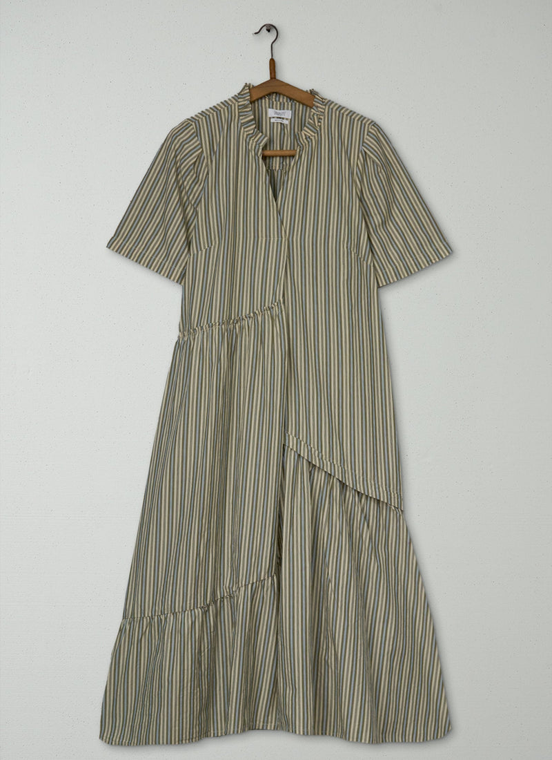 Reworn Crinkle Poplin Dress Size 10 (2015) | Multi