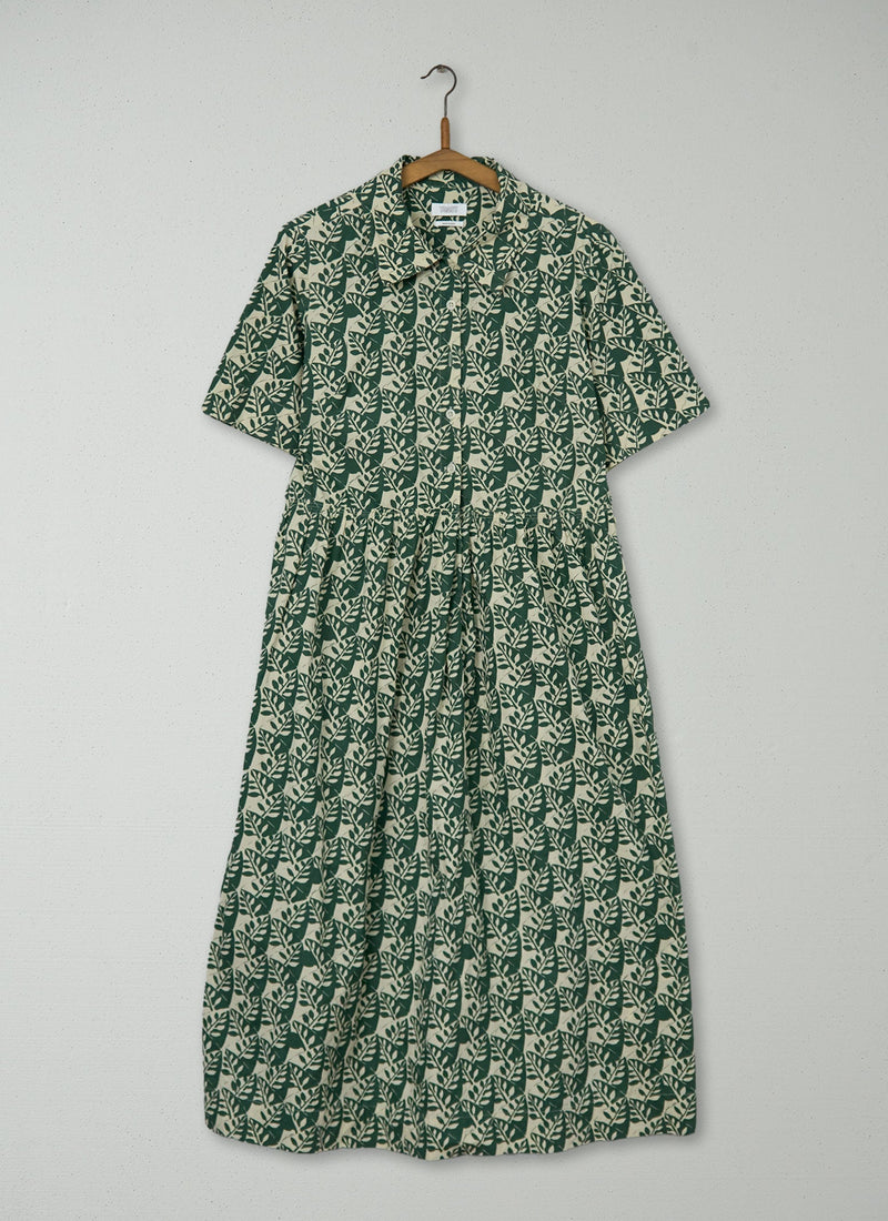 Reworn Cotton Shirt Dress Size 6 (2012) | Multi