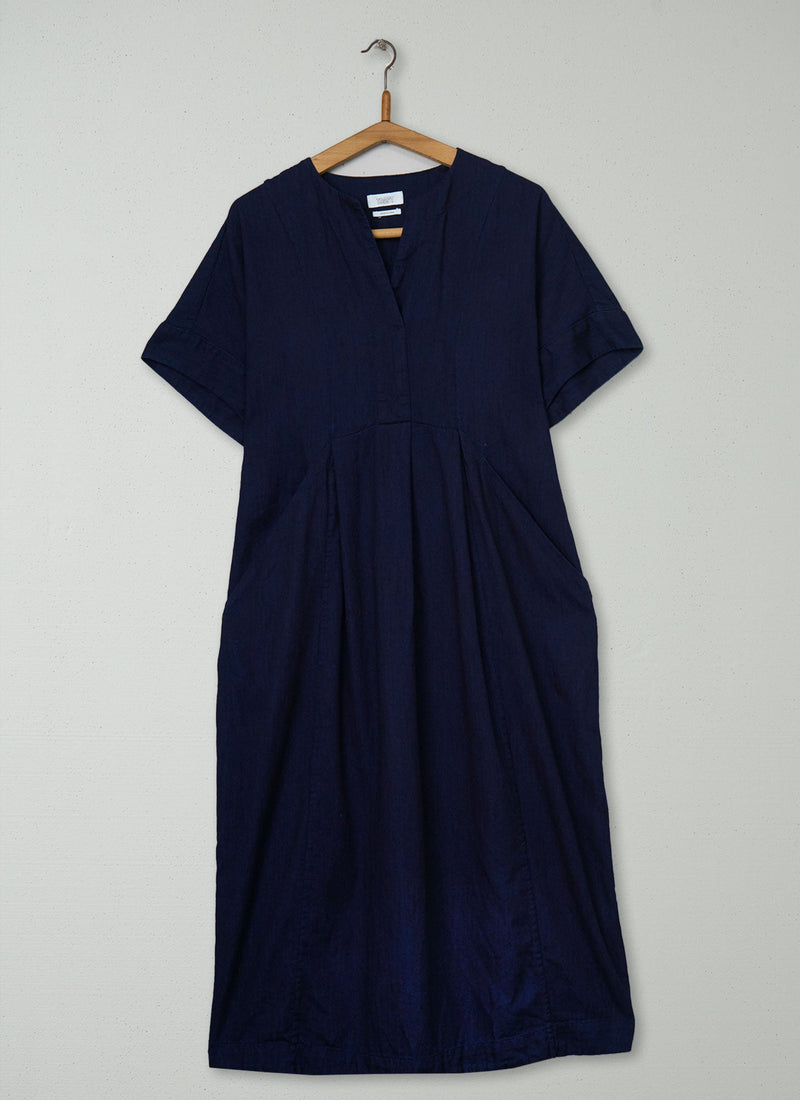 Reworn Indigo Twill Dress Size S (2199) | Indigo