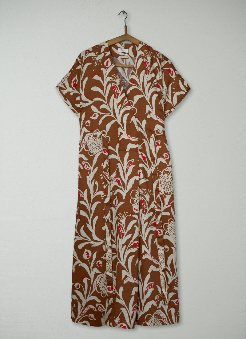 Reworn Crockery Print Dress Size 8 (2195) | Multi