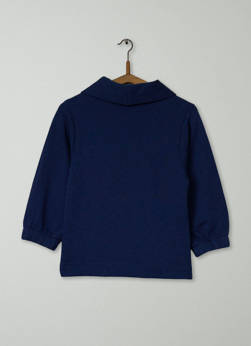 Reworn Loop Back Sweatshirt Size XXS (190) | Denim Blue
