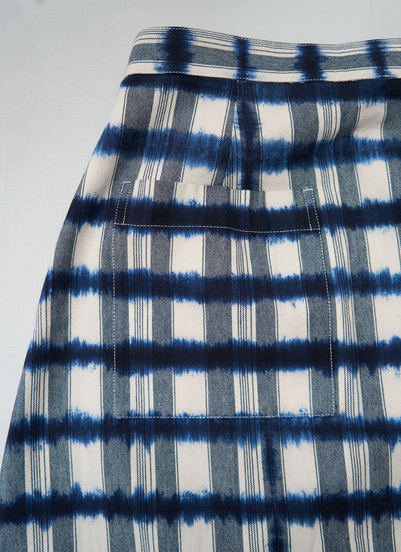 Reworn Batik Wrap Front Skirt Size 10 (334) | Multi