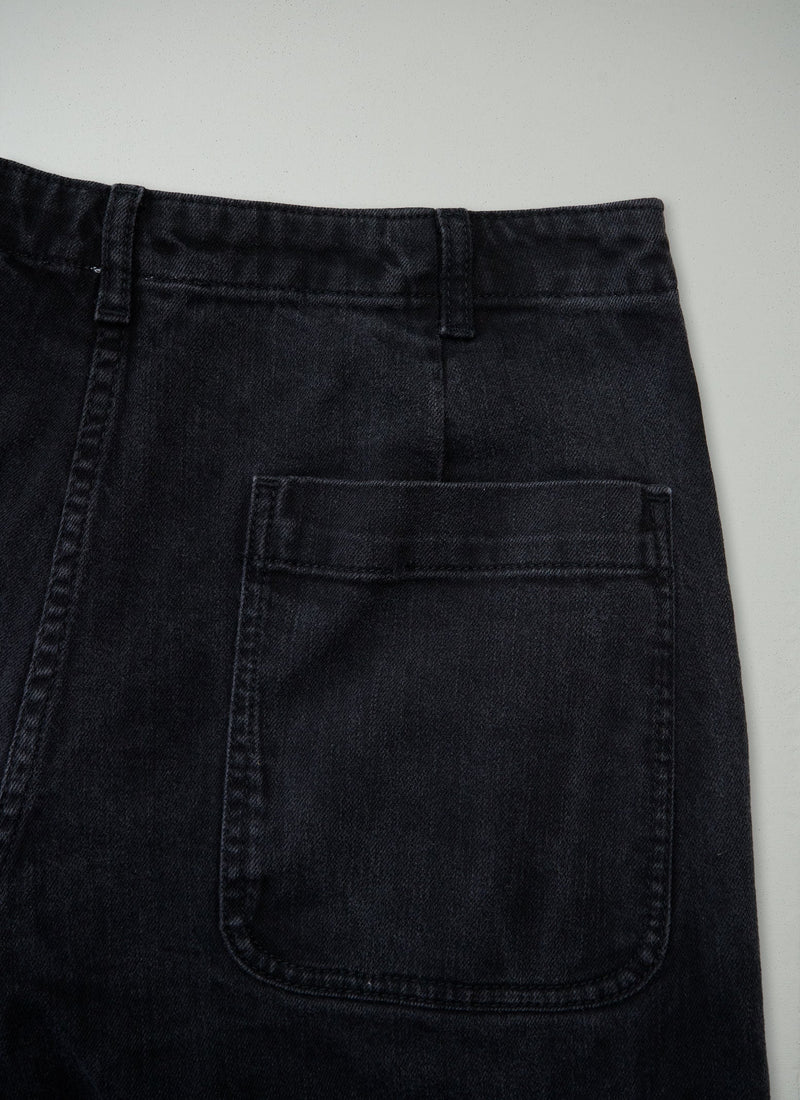 Reworn Ashley Cropped Jeans Size 12 (1679) | Black