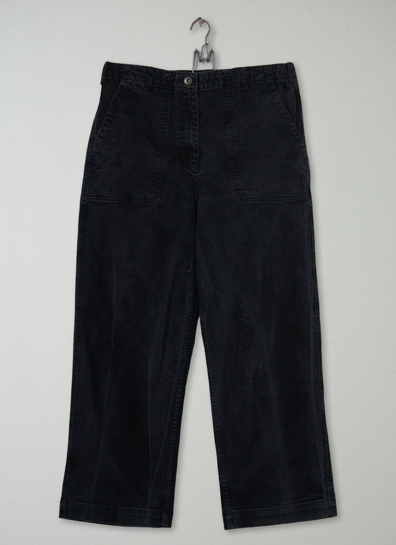 Reworn Ashley Cropped Jeans Size 12 (1679) | Black