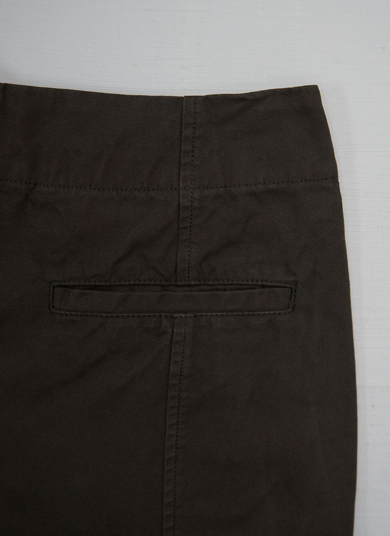 Reworn Canvas Utility Trousers Size 12 (1484) | Dark Olive