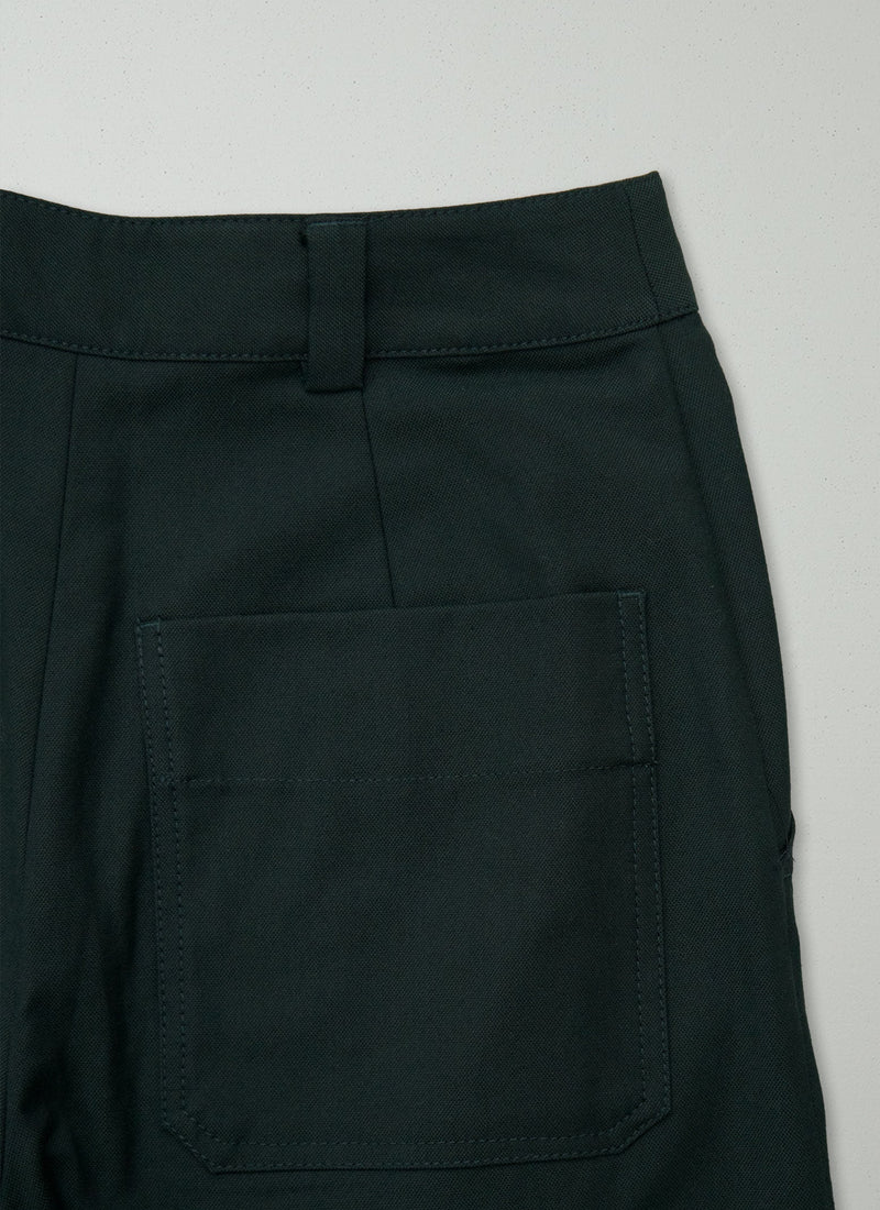 Reworn Cotton Wool Canvas Trousers Size 6 (1297) | Oil
