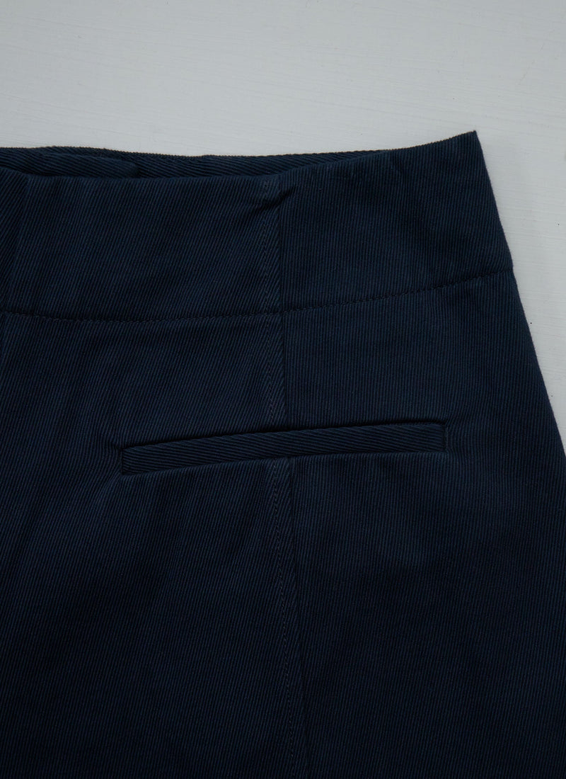 Reworn Cotton Wool Trousers Size 10 (1633) | Slate
