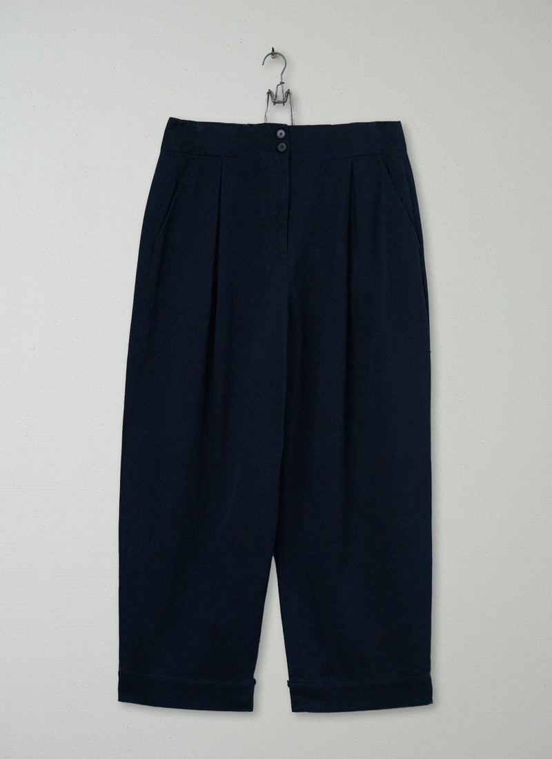 Reworn Cotton Wool Trousers Size 10 (1633) | Slate