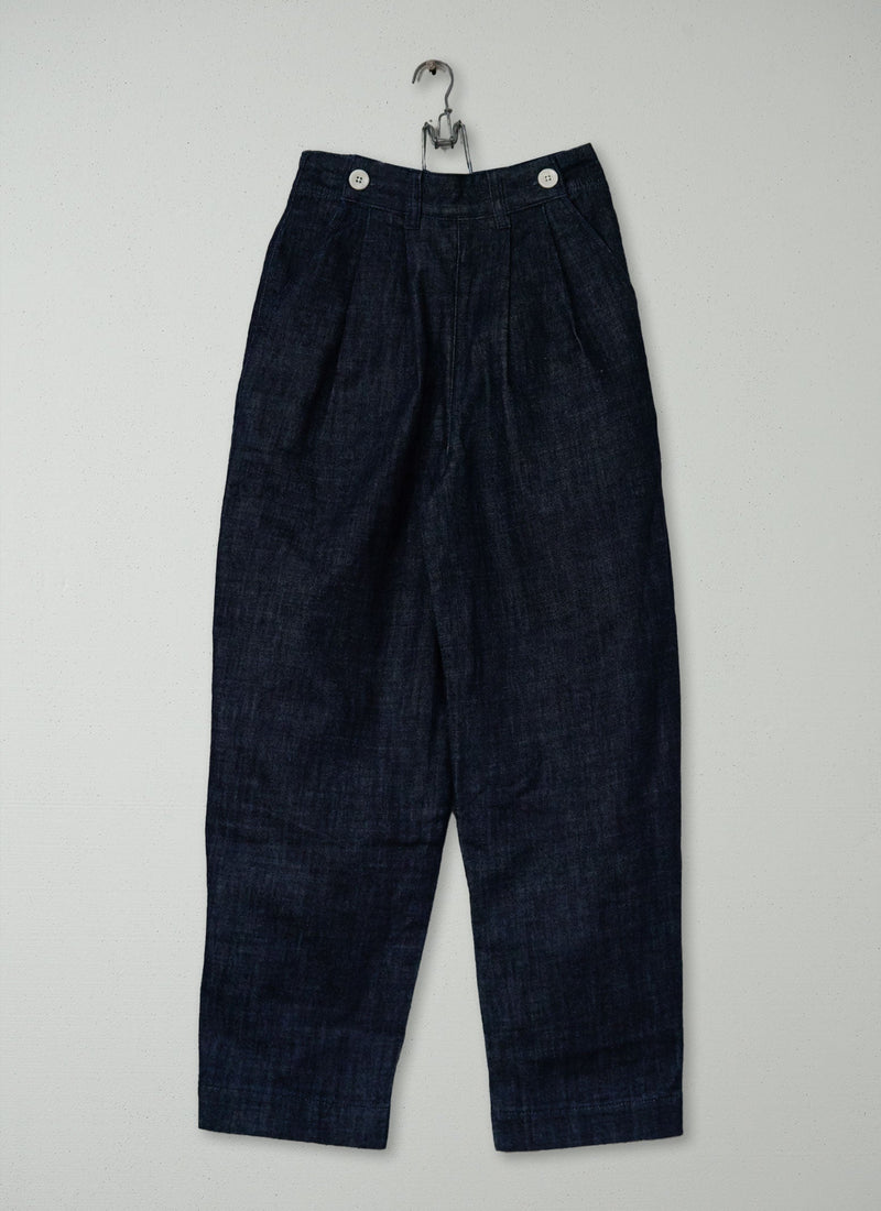 Reworn Indigo Denim Trousers Size 4 (1048) | Indigo