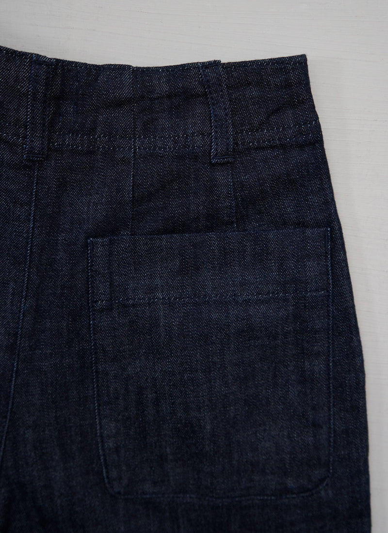 Reworn Indigo Denim Trousers Size 4 (1270) | Indigo