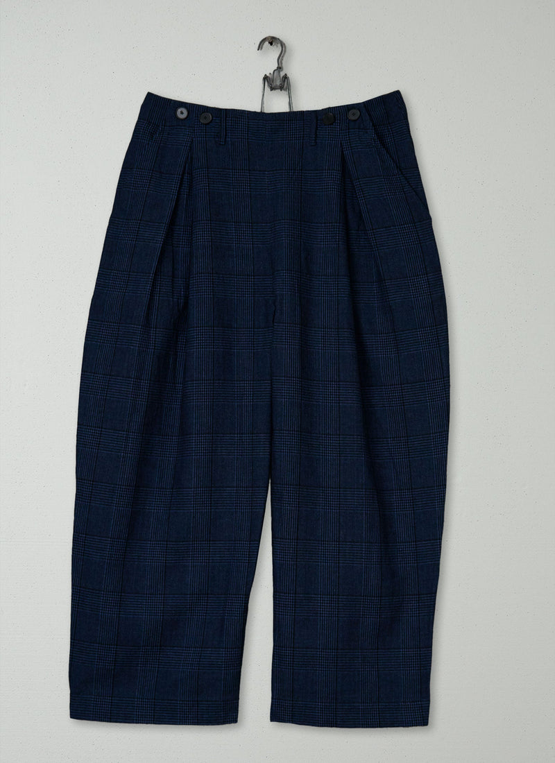 Reworn Prince Of Wales Check Trousers Size 4 (1490) | Multi