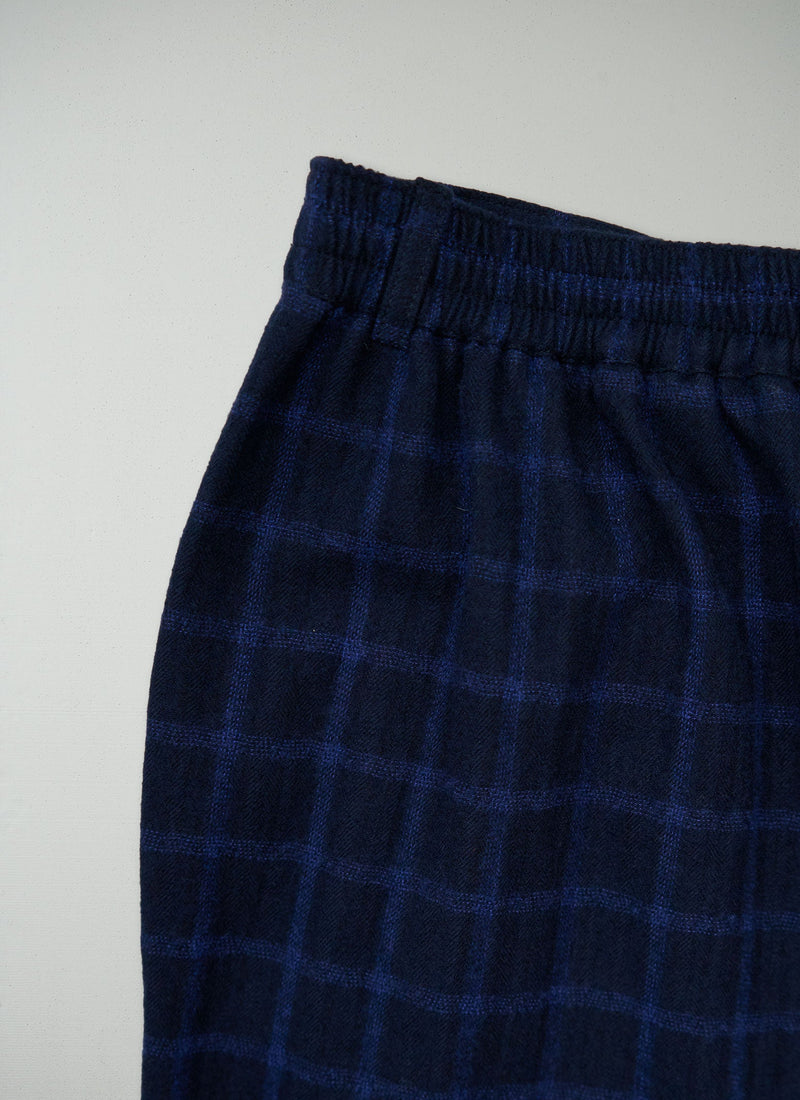 Reworn Alix Cotton Wool Trousers Size XXS (1568) | Navy