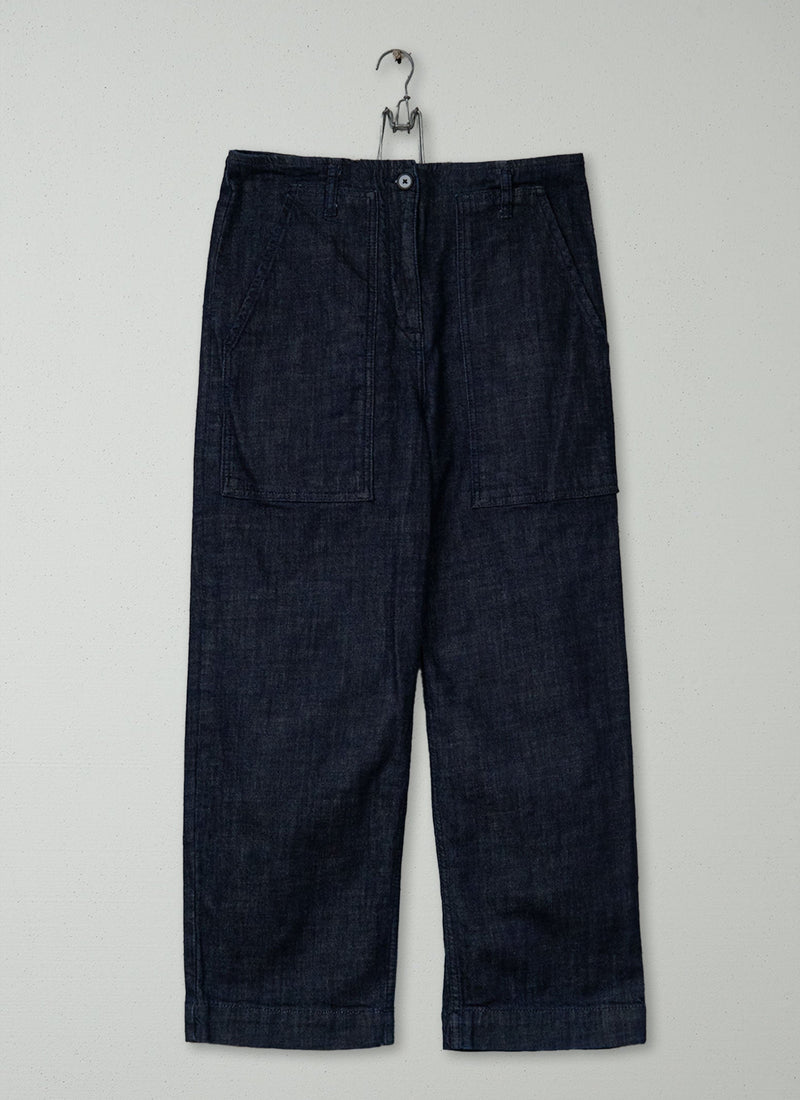 Reworn Denim Workwear Trousers Size 14 (1501) | Indigo