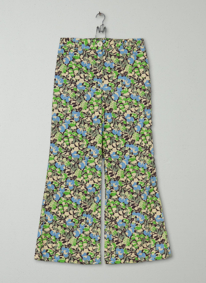 Reworn Hedgerow Print Trousers Size 6 (1245) | Multi
