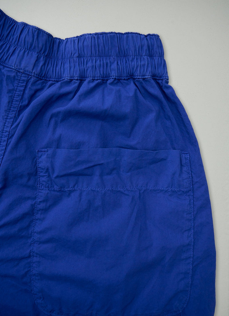 Reworn Pull On Cotton Trousers Size M (1702) | Carmine Blue
