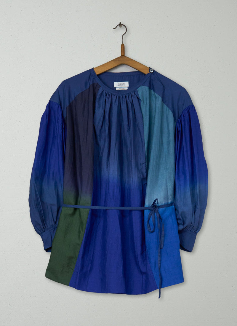 Reworn Dip Dye Silk Shirt Size XXSXS (1145) | Multi