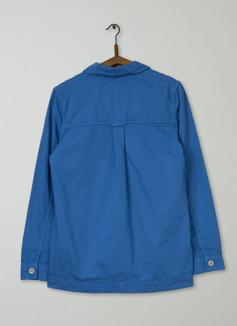 Reworn Garment Dyed Denim Shirt Size 6 (1157) | Blue