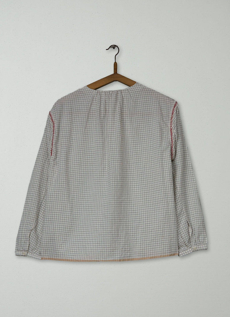 Reworn Graph Check Shirt Size M (1187) | Multi