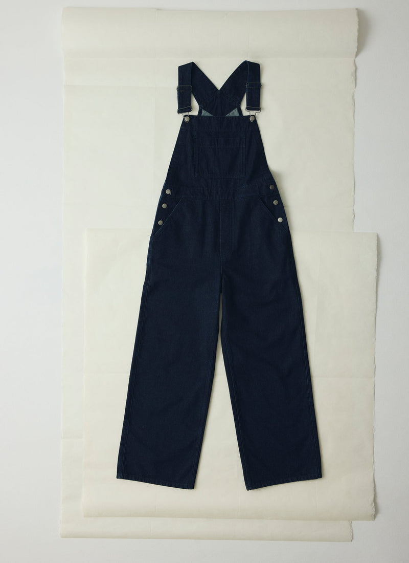 Patch Pocket Denim Dungarees | Indigo