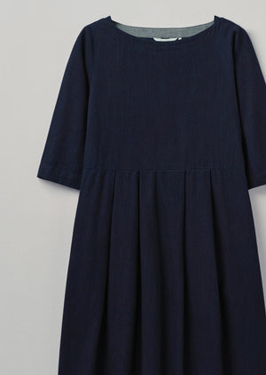 Franca Indigo Twill Dress | Indigo