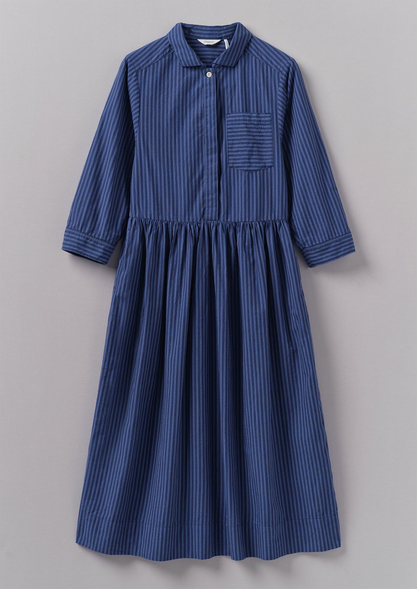 Stripe Poplin Shirt Dress | Blue Tourmaline