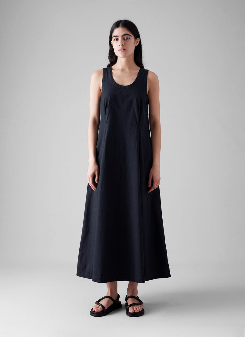 Cotton Poplin Sun Dress | Raven Blue