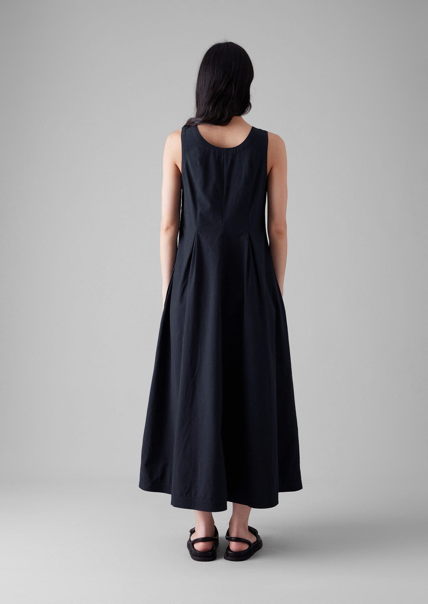 Cotton Poplin Sun Dress | Raven Blue