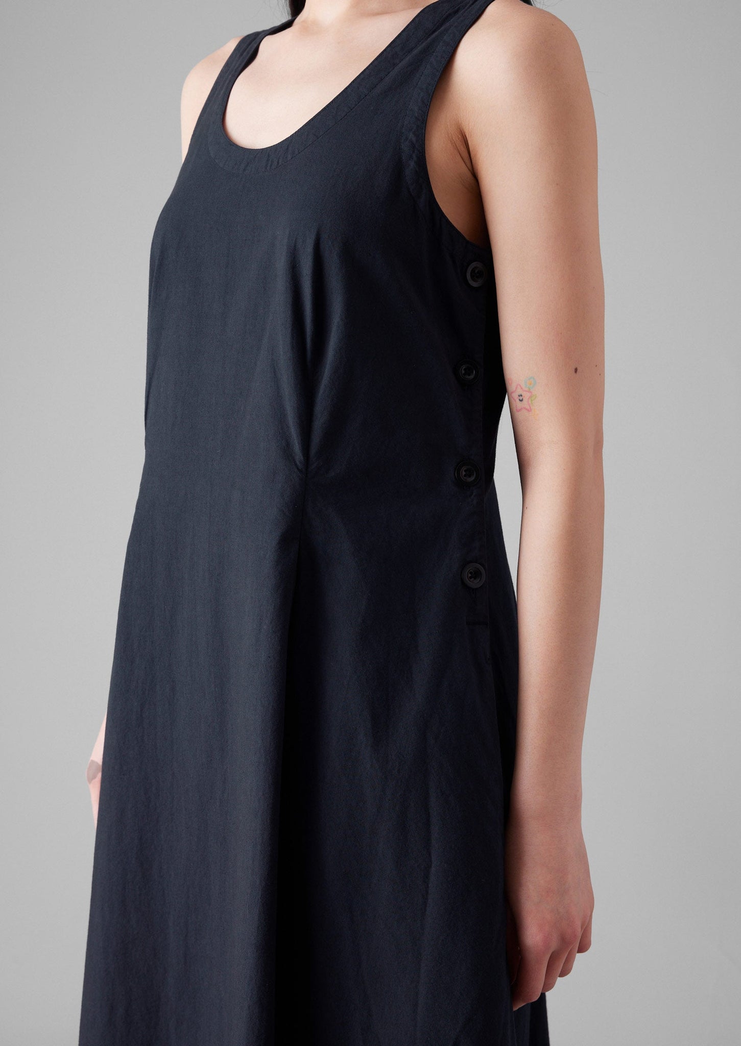 Cotton Poplin Sun Dress | Raven Blue