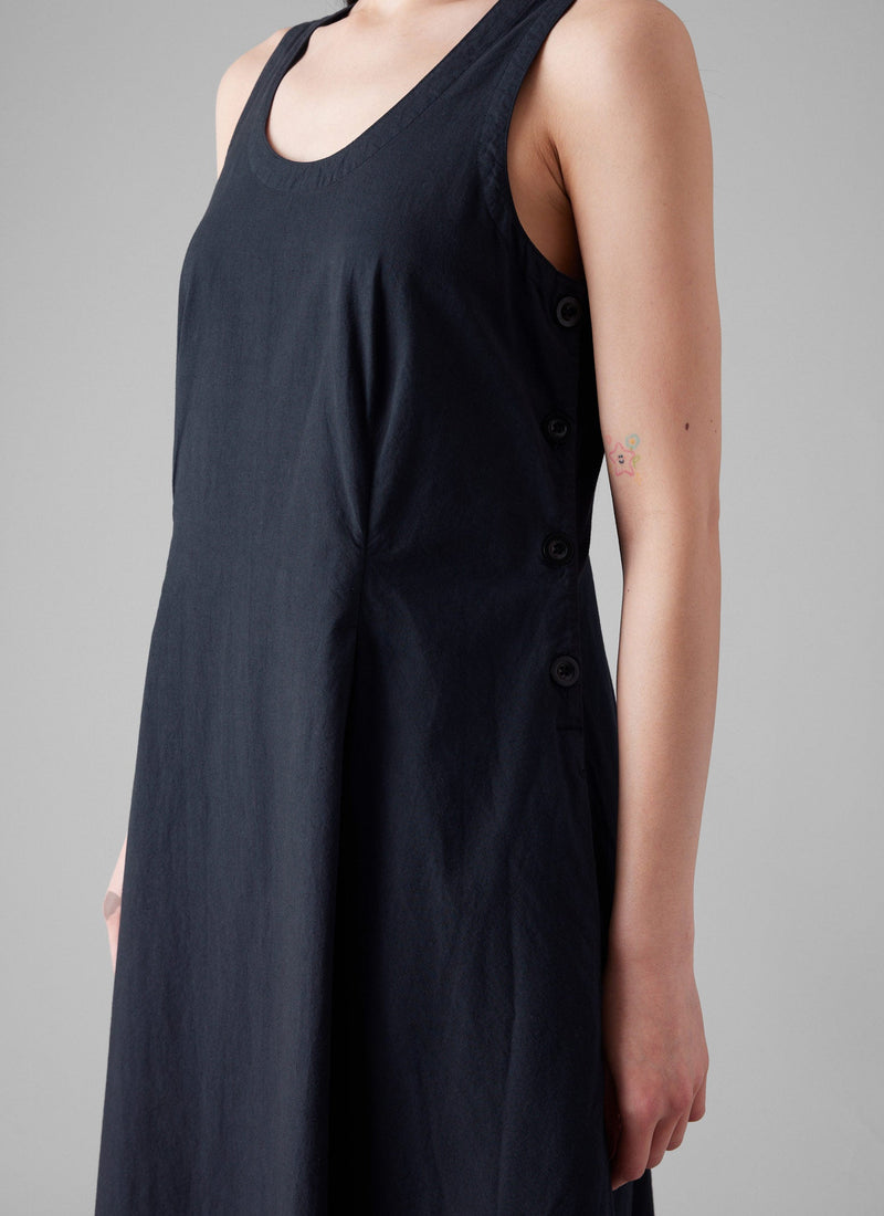 Cotton Poplin Sun Dress | Raven Blue