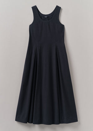 Cotton Poplin Sun Dress | Raven Blue